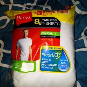 Hanes White T-Shirt Multipack Medium